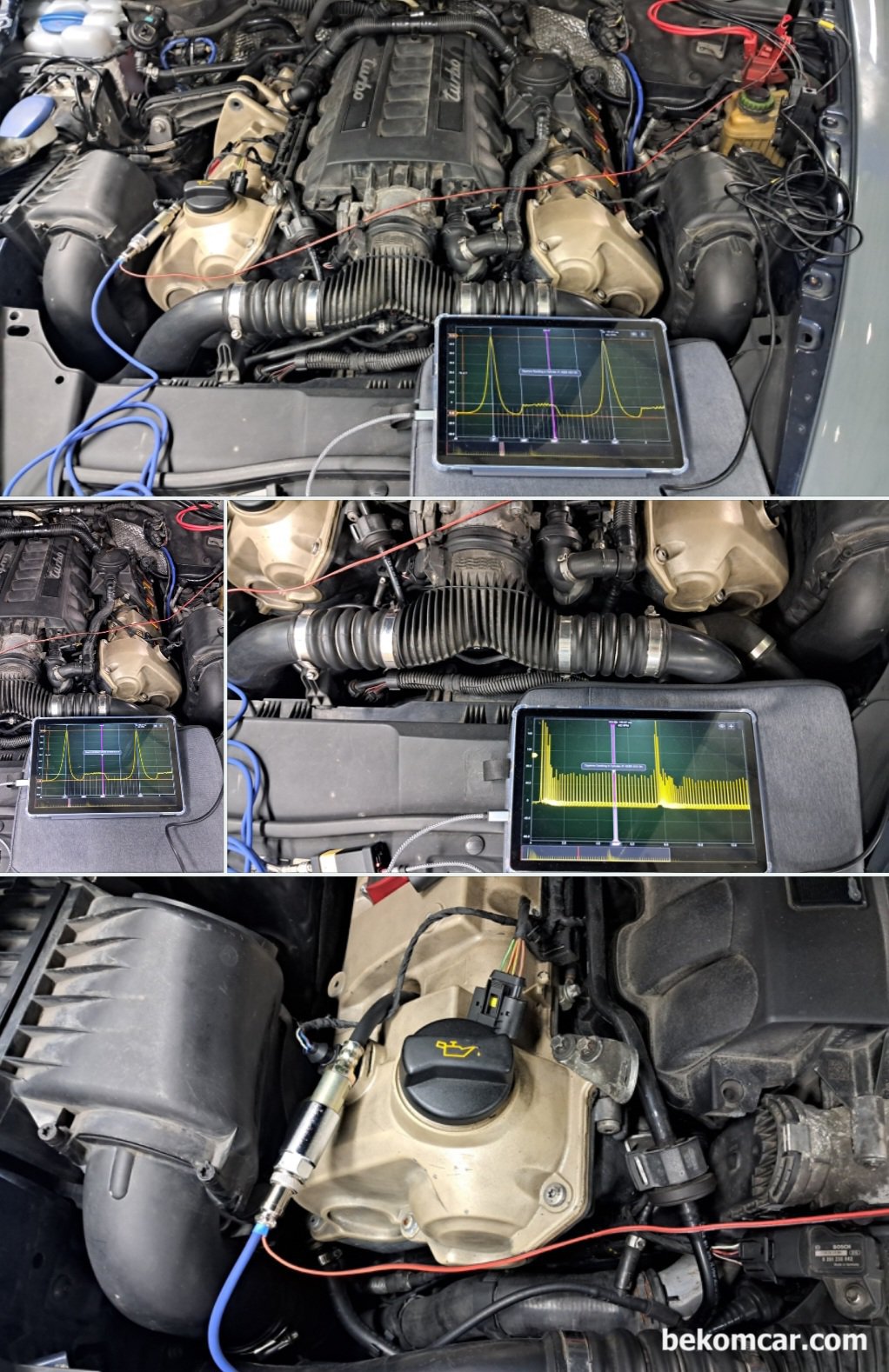포르쉐 카이엔 V8 4.8L 타이밍 고장 P0016 진단기록, 포르쉐 카이엔 V8 4.8L 타이밍 고장 P0016 진단기록|bekomcar.com