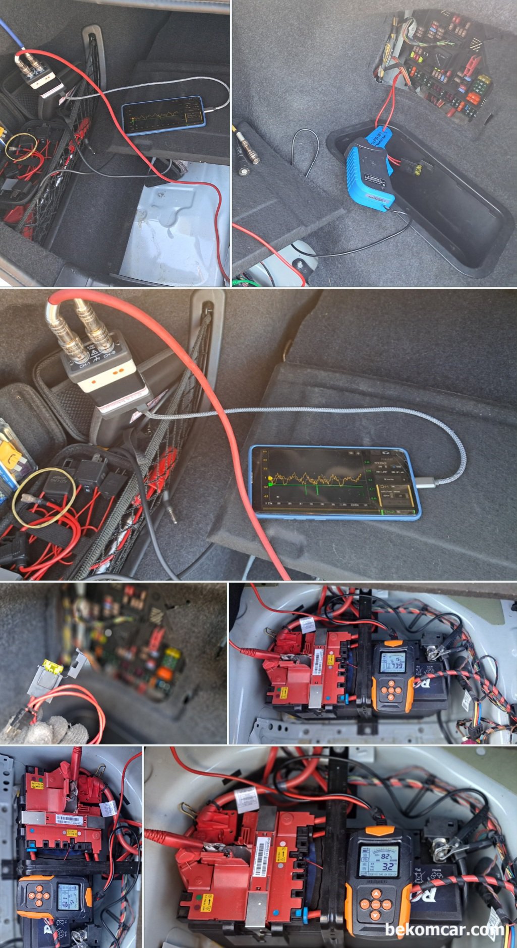 BMW 550i Xdrive V8 N63 중고차 구입후 시동꺼짐 및 부조 진단기록, BMW 550i Xdrive 중고차 구매후 점화, 인젝터, 내시경검사, 파형검사등 부조 진단과정 이다. 부조 진단시 배기밸브 펄스 파형도 확인한다.|بيكومكار  (bekomcar)