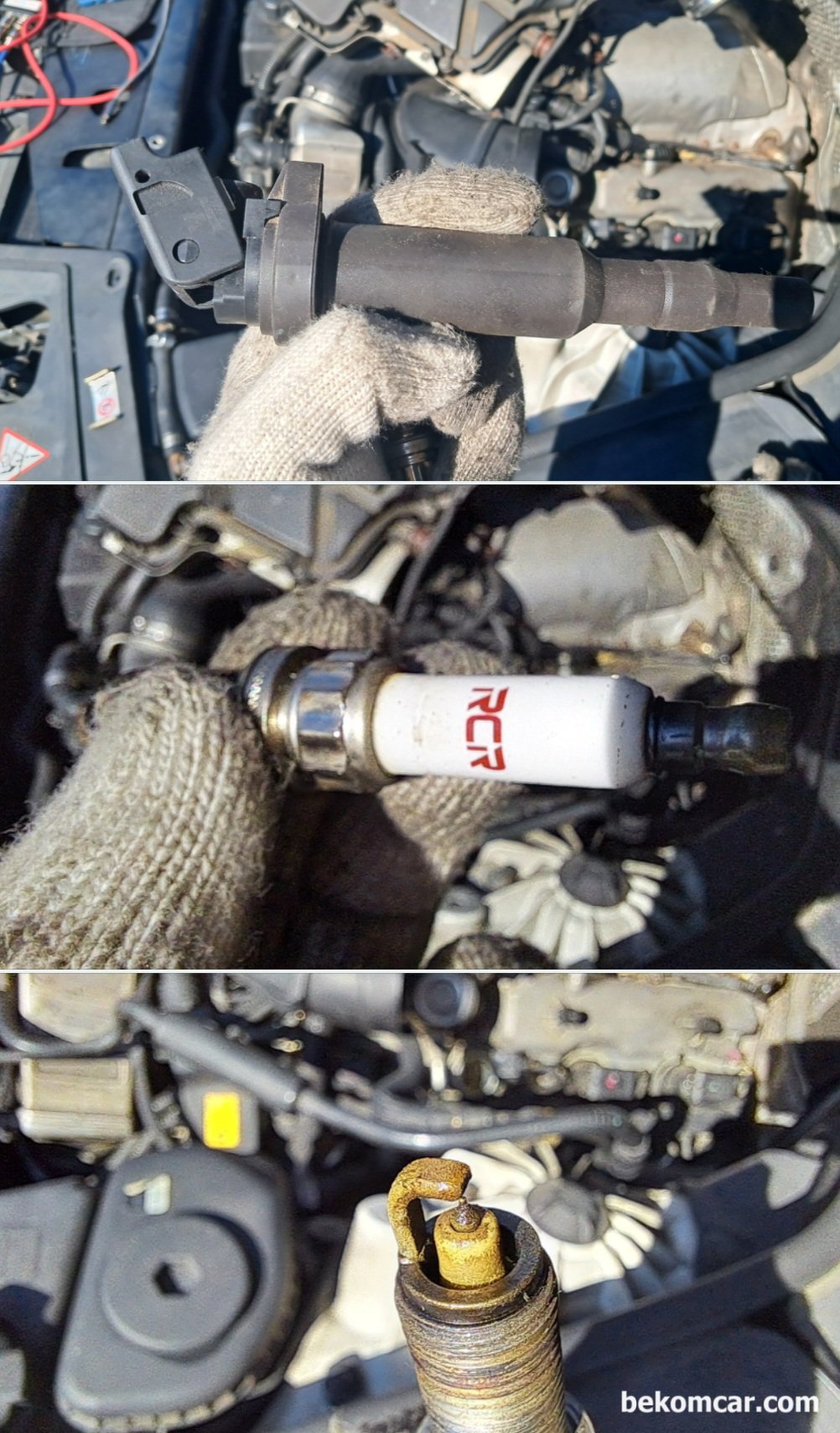 BMW 550i Xdrive V8 N63 중고차 구입후 시동꺼짐 및 부조 진단기록, BMW 550i Xdrive 중고차 구매후 점화, 인젝터, 내시경검사, 파형검사등 부조 진단과정 이다. 점화코일, 점화플러그 등도 다양한 종류를 사용하고 있다.|بيكومكار  (bekomcar)