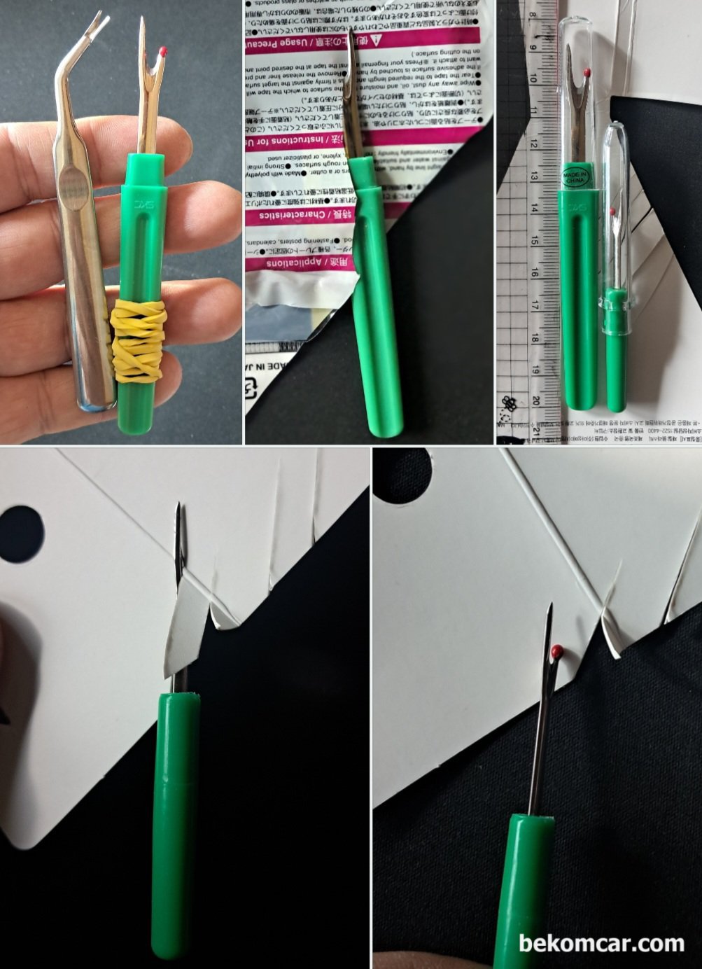 캔통신 실화 부조등 ECU 엔진컴퓨터 코넥터 핀 하네스 작업공구, 이전에 사용한 실뜨개 는 기능이 좋지 않아서 사용시에 좀 불편 했는데, 새로 사용하는 뜨개는 아주 맘에 든다. 부드러우면서 성능이 아주 좋다. ECM 케이블에서 캔 통신 진단 및 각종 배선에 탐침하거나 전류계등 사용시에 보호튜브의 테이프 를 제거해야 하는데 딱 좋은 특수공구 이다. 너무 맘에 든다.|bekomcar.com