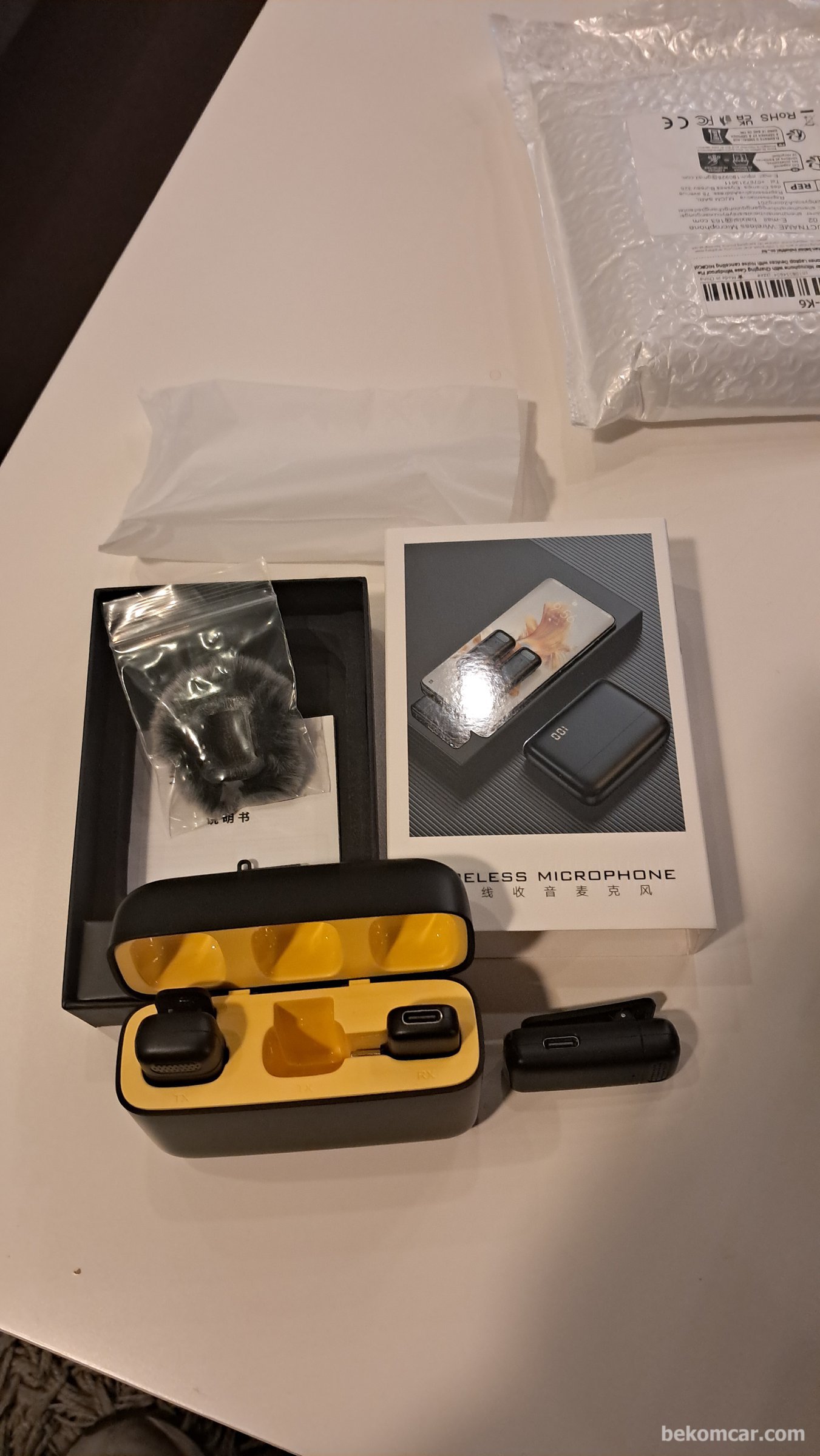 Lavalier Microphone 무선녹음장 마이크|贝科姆汽车 (bekomcar)