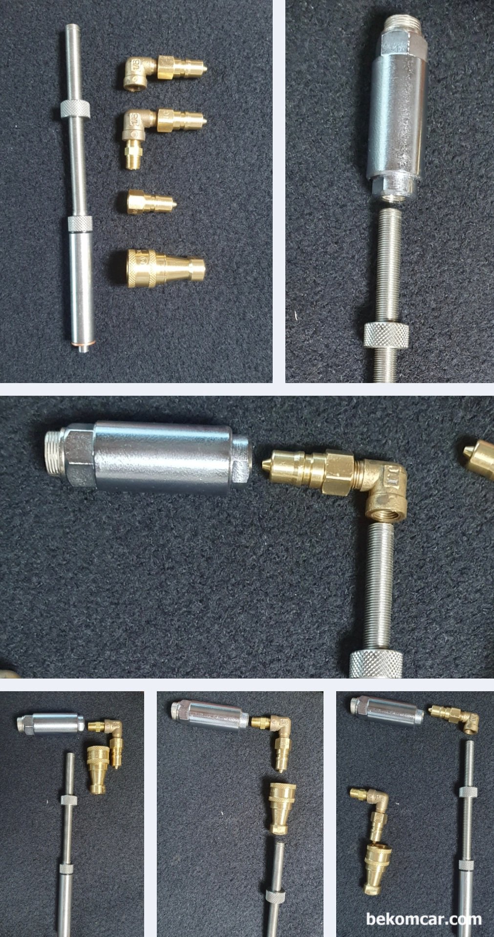 ROTKEE PS100 디젤엔진 실린더압축압력센서 1차 수입분량 도착, ROTKEE PS100 디젤엔진 실린더압축압력센서 와 원모터스 에서 개발한 아답터 체결방법이다. 높 낮이 조절이 가능하고 90도 꺽을수 있어 다양한 디젤차량에서 사용하기 좋다.|ベコムカー (bekomcar)