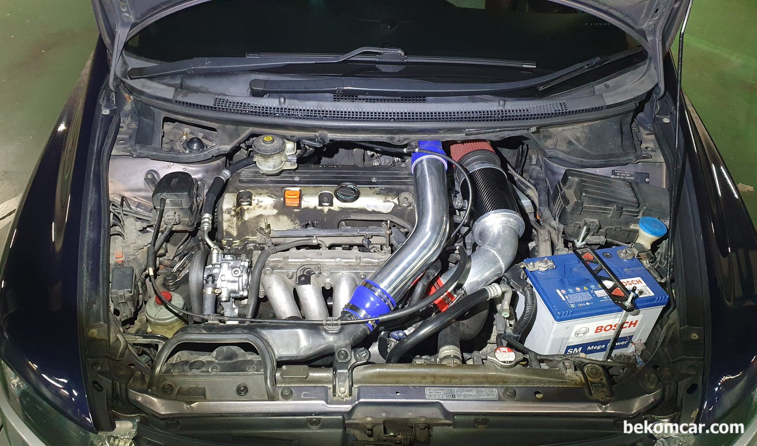 엔진오일 레벨의 중요성, 일본내수 JDM 혼다 오딧세이 K24엔진 사례, 일본내수 JDM 혼다 오딧세이 K24엔진 룸이다. 차량은 오딧세이, 하지만 엔진은 K24 4기통엔진. 보통 국내와 북미 출시 오딧세이는 V6 엔진이다. 그중에서 V6 VCM은 AFM 등 엔진과 같이 오일소모가 매우 흔하게 발견되는 엔진이다.|ベコムカー (bekomcar)