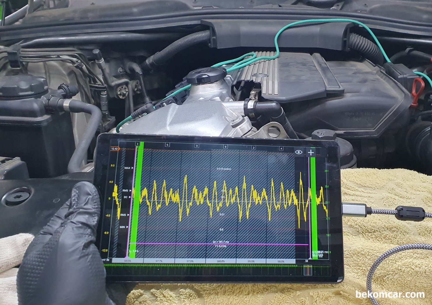 베콤카 현장출장 정비사 교육, 서울의 한 정비소, 베콤카 현장출장 정비사 교육, 서울의 한 정비소에   진행하였다. 인젝터 작동상태등 포함 다양한 고장진단 실습을 했다.|ベコムカー (bekomcar)