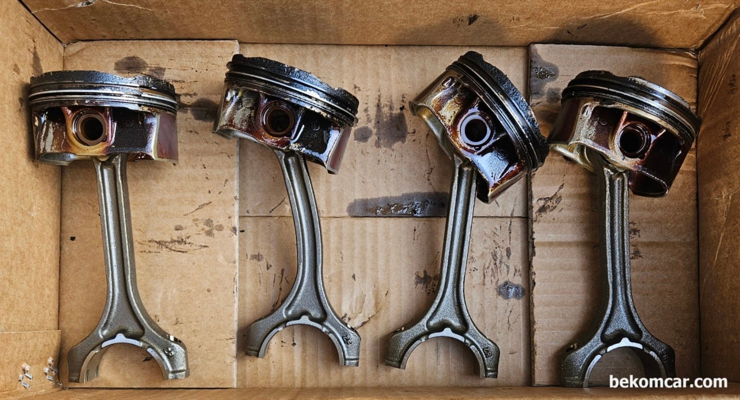 현대 DN8 2021 다기통실화 관련 실린더압축압력 파형, 피코스코프, 현대 DN8 2021 다기통실화. 2번 실린더 BDC TDC 이동에 문제점 ㅡ 덜 올라옴. 정상 실린더 와 로드가 휜 실린더 비교사진. 자료제공: 초보정비광, 자정공 https://cafe.naver.com/autowave21|bekomcar.com