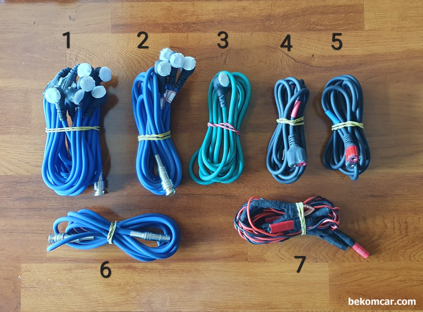 간이 압축압력 & 점화파형 측정위한 프로브 패키지, 간이 압축압력 & 점화파형 측정위한 프로브 패키지. 베콤카에서 국내대리점으로 수입공급하는 특수 측정 프로브 이다. 1번 LX6, 2번 LX4, 3번 LX1, 4 &5번 TL MLP, 6번 TL EXT, 7번 전원 그라운드 공급선|ベコムカー (bekomcar)