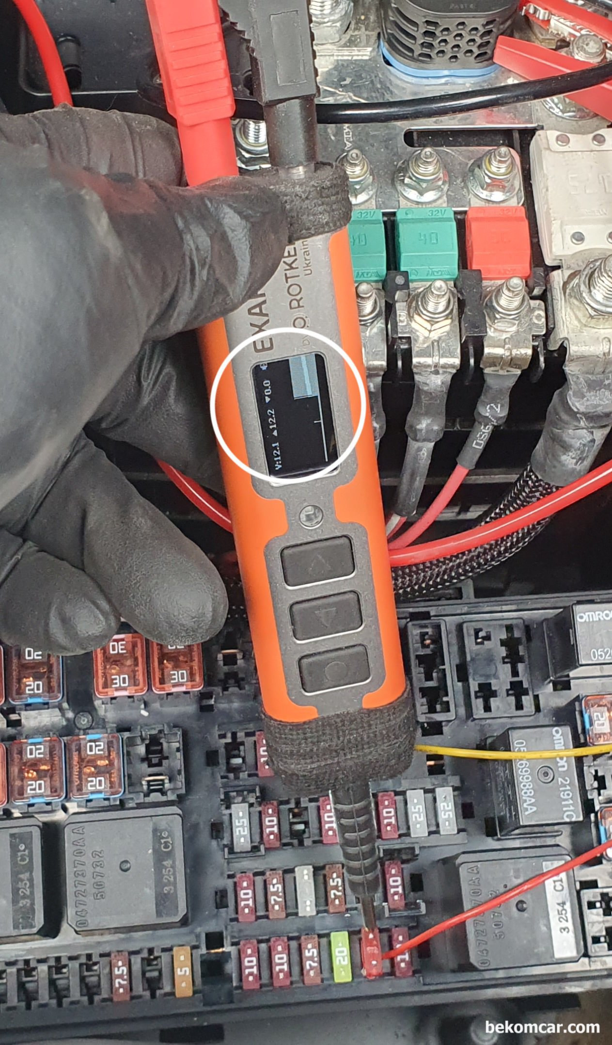 ROTKEE 엑사펜 활용사례, 휴즈 점검하기, |بيكومكار  (bekomcar)