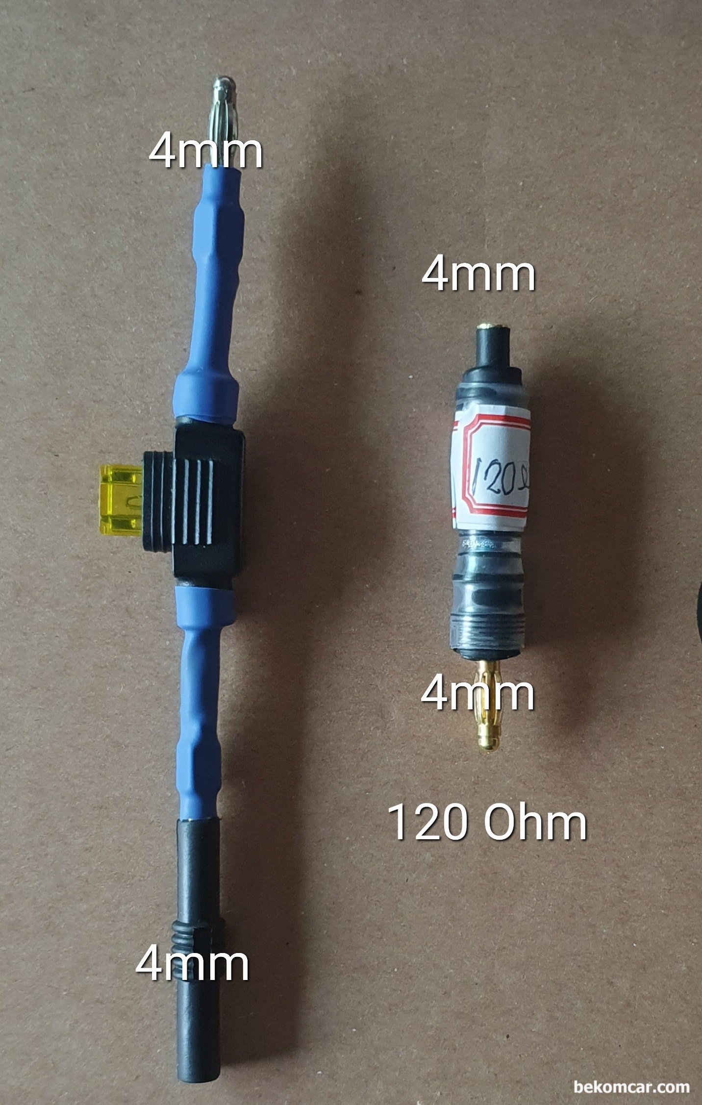 캔통신 부하전압강하 교육용 회로구성 특공 만들기 기록, 베콤카 부하전압강하 교육용 회로구성 특공 만들기, 120옴 저항과 휴즈블럭 이다.|bekomcar.com