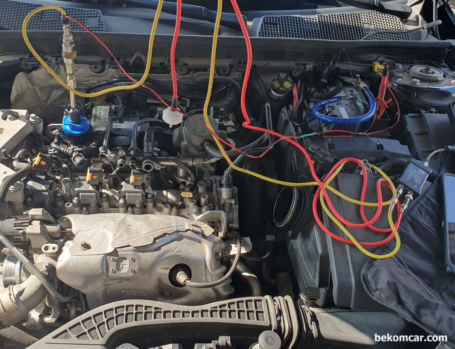 벤츠 CLA250 2021 A260 엔진, 피스톤 링 누설 블로우바이가스 측정기록, |بيكومكار (bekomcar)