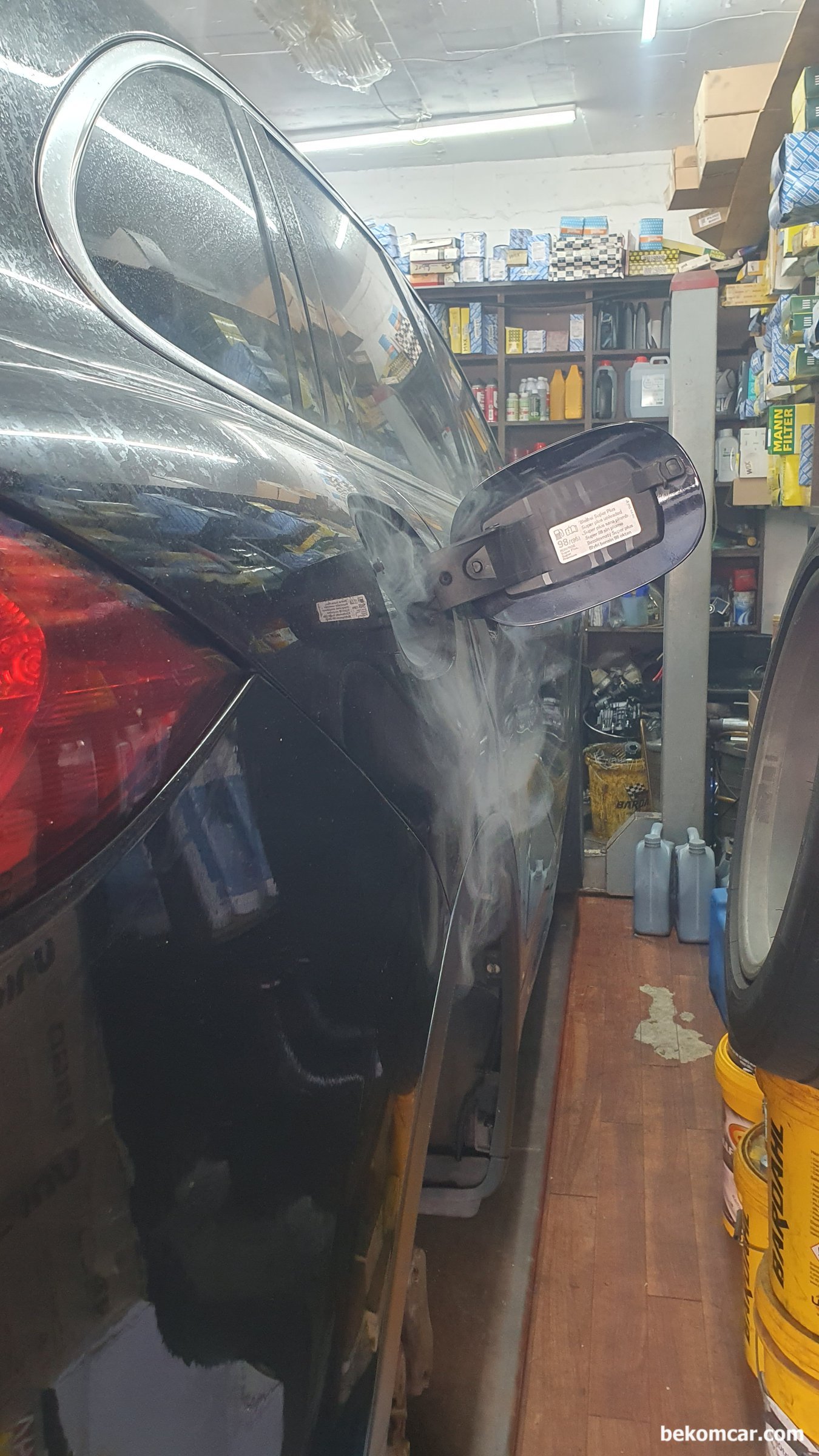 포르쉐 카이엔 S 배기가스증발 고장코드 연막테스팅, |بيكومكار  (bekomcar)